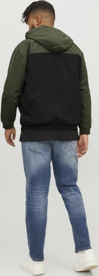 Jack & Jones RUSH Bomber Jacket with Hood Green - Chaquetas - Chaquetas Tallas Grandes 2XL-8XL