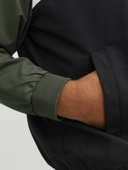 Jack & Jones RUSH Bomber Jacket with Hood Green - Chaquetas - Chaquetas Tallas Grandes 2XL-8XL