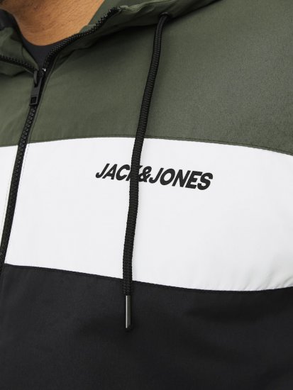 Jack & Jones RUSH Bomber Jacket with Hood Green - Chaquetas - Chaquetas Tallas Grandes 2XL-8XL
