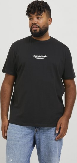 Jack & Jones ESTERBRO T-Shirt Black - Camisetas - Camisetas - 2XL-14XL