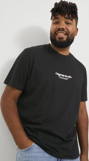 Jack & Jones ESTERBRO T-Shirt Black - Camisetas - Camisetas - 2XL-14XL