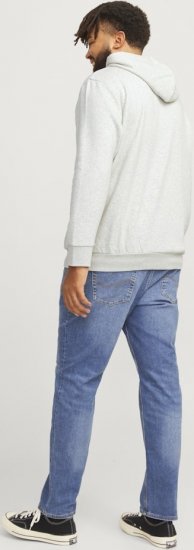 Jack & Jones 2 COL LOGO Hoodie White Melange - Sudaderas - Sudaderas 2XL-12XL