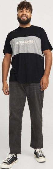 Jack & Jones LEGACY BLOCKING T-Shirt Black - Camisetas - Camisetas - 2XL-14XL