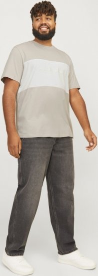 Jack & Jones LEGACY BLOCKING T-Shirt Beige - Camisetas - Camisetas - 2XL-14XL