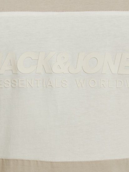 Jack & Jones LEGACY BLOCKING T-Shirt Beige - Camisetas - Camisetas - 2XL-14XL