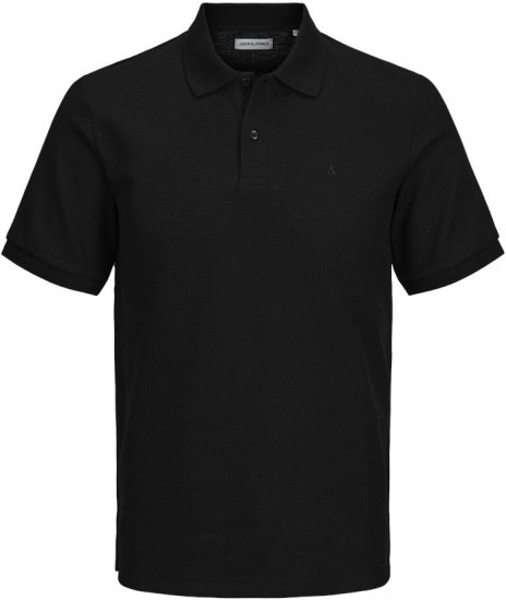 Jack & Jones AUSTIN CLASSIC Polo Black - Polos - Polos 2XL-8XL