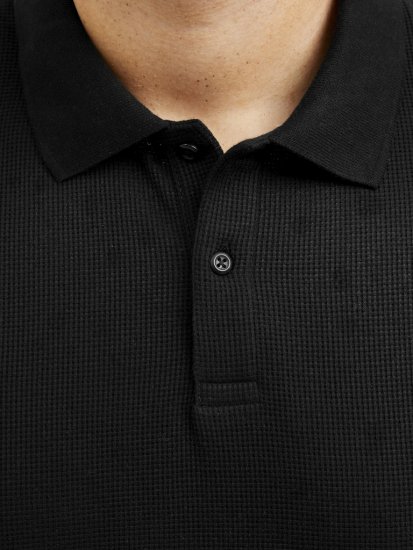 Jack & Jones AUSTIN CLASSIC Polo Black - Polos - Polos 2XL-8XL