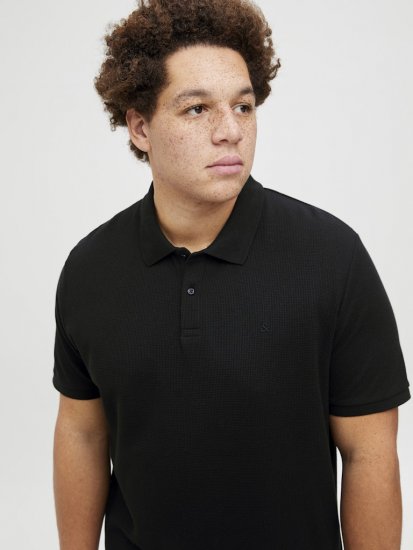 Jack & Jones AUSTIN CLASSIC Polo Black - Polos - Polos 2XL-8XL