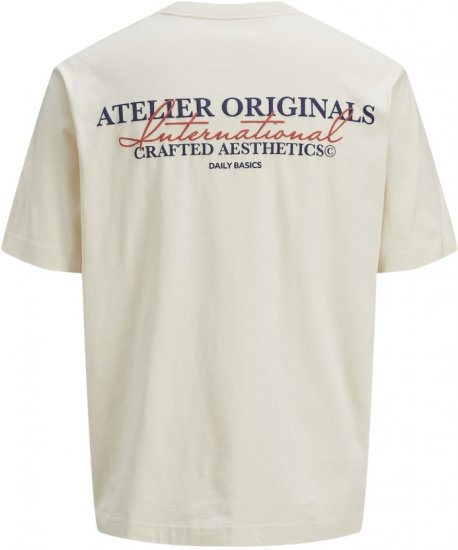 Jack & Jones Lington Crew Neck T-Shirt White - Camisetas - Camisetas - 2XL-14XL