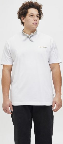 Jack & Jones Lington Crew Neck T-Shirt Bright White - Camisetas - Camisetas - 2XL-14XL