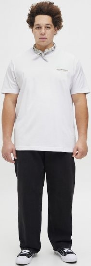 Jack & Jones Lington Crew Neck T-Shirt Bright White - Camisetas - Camisetas - 2XL-14XL