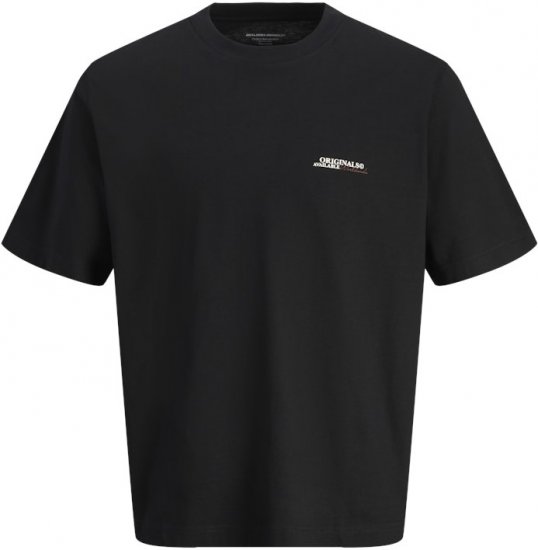 Jack & Jones Lington Crew Neck T-Shirt Black - Camisetas - Camisetas - 2XL-14XL