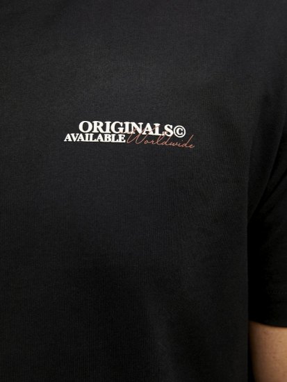 Jack & Jones Lington Crew Neck T-Shirt Black - Camisetas - Camisetas - 2XL-14XL