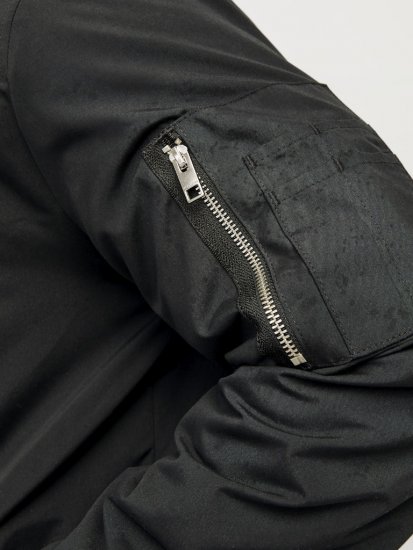 Jack & Jones RUSH Bomber Jacket Black - Chaquetas - Chaquetas Tallas Grandes 2XL-8XL