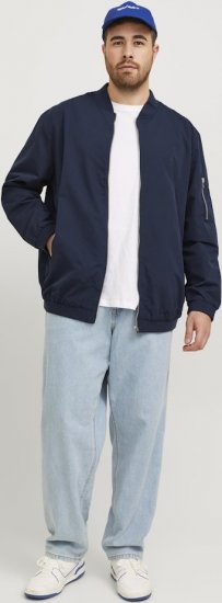 Jack & Jones RUSH Bomber Jacket Navy Blazer - Chaquetas - Chaquetas Tallas Grandes 2XL-8XL