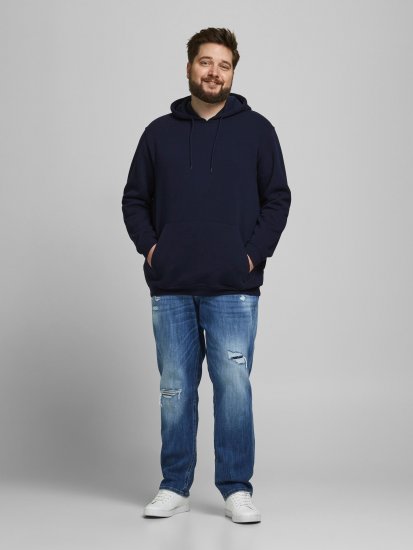 Jack & Jones JORBRINK Hoodie Navy - Sudaderas - Sudaderas 2XL-12XL