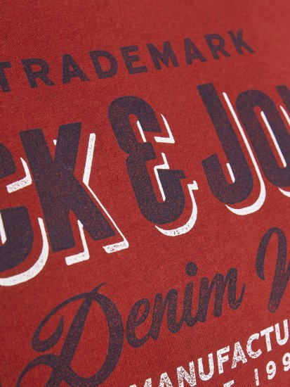 Jack & Jones JJELOGO TEE Red - Camisetas - Camisetas - 2XL-14XL