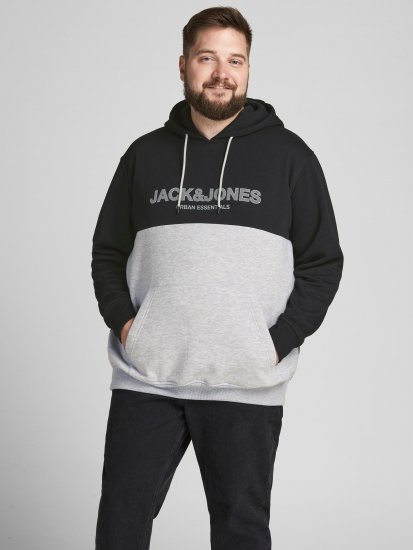 Jack & Jones JJEURBAN BLOCKING SWEAT Black - Sudaderas - Sudaderas 2XL-12XL
