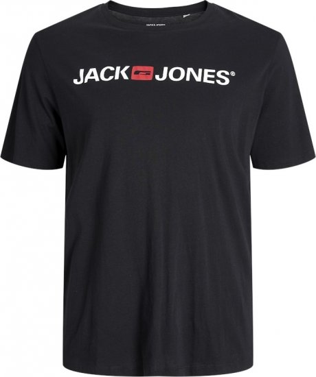 Jack & Jones Corp Logo Crew Neck T-Shirt Black - Camisetas - Camisetas - 2XL-14XL