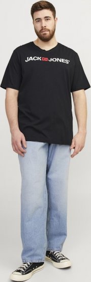 Jack & Jones Corp Logo Crew Neck T-Shirt Black - Camisetas - Camisetas - 2XL-14XL