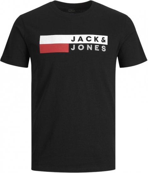 Jack & Jones CORP Logo T-Shirt Black/PLAY 4 - Camisetas - Camisetas - 2XL-14XL