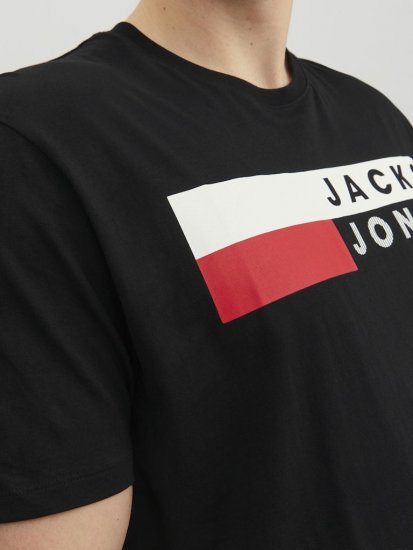 Jack & Jones CORP Logo T-Shirt Black/PLAY 4 - Camisetas - Camisetas - 2XL-14XL