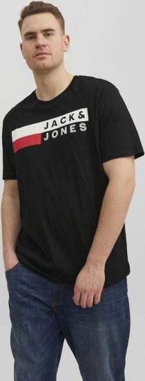 Jack & Jones CORP Logo T-Shirt Black/PLAY 4 - Camisetas - Camisetas - 2XL-14XL