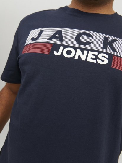 Jack & Jones CORP Logo T-Shirt Navy/PLAY 4 - Camisetas - Camisetas - 2XL-14XL