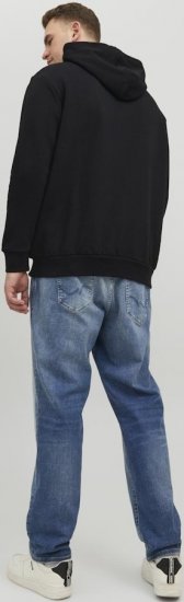 Jack & Jones CORP LOGO PLAY 4 Print Hoodie Black - Sudaderas - Sudaderas 2XL-12XL