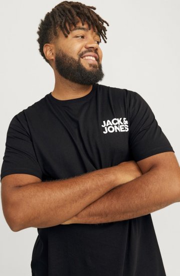 Jack & Jones CORP Logo T-Shirt Black - Camisetas - Camisetas - 2XL-14XL