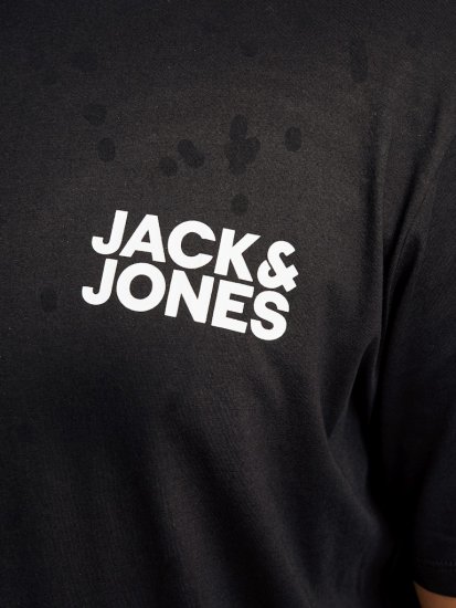 Jack & Jones CORP Logo T-Shirt Black - Camisetas - Camisetas - 2XL-14XL