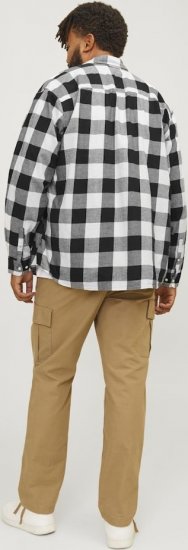 Jack & Jones Gingham L/S Shirt Whisper White - Camisas - Camisas 2XL-10XL