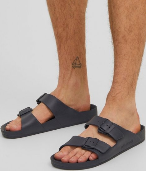 Jack & Jones Croxton Moulded Sandals Black - Calzado de hombre 40-52 - Zapatillas de hombre tallas 40-52