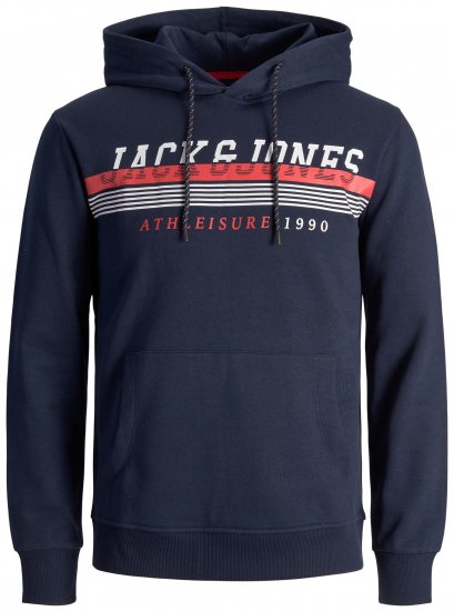 Jack & Jones JJIRON Hoodie Navy - Sudaderas - Sudaderas 2XL-12XL