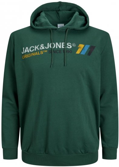 Jack & Jones JORNATE SWEAT Hoodie Green - Sudaderas - Sudaderas 2XL-12XL