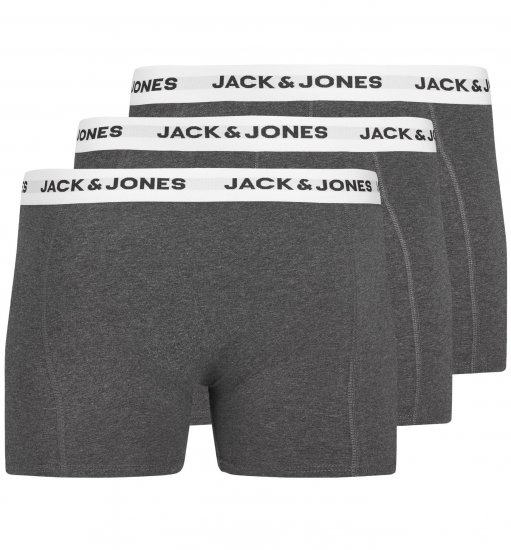 Jack & Jones JACBASIC Boxers 3-pack Grey - Ropa interior - Ropa interior 2XL-8XL