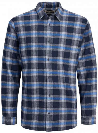 Jack & Jones JCOBERG SHIRT Blue - Camisas - Camisas 2XL-10XL