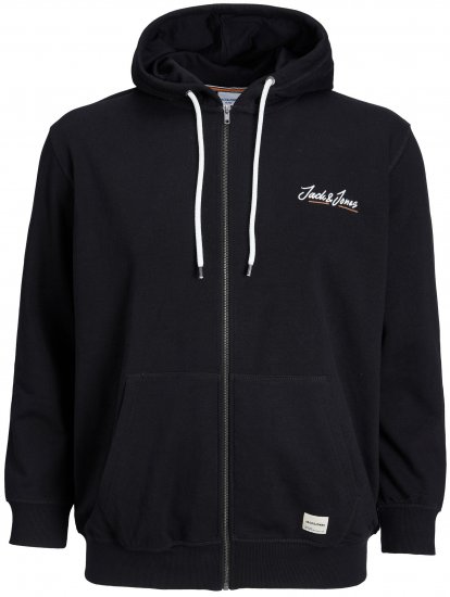 Jack & Jones JORPAUL TONS ZIP Hoodie Black - Sudaderas - Sudaderas 2XL-12XL