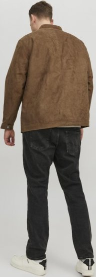 Jack & Jones Rocky Urban Rider Leather Jacket Brown - Chaquetas - Chaquetas Tallas Grandes 2XL-8XL