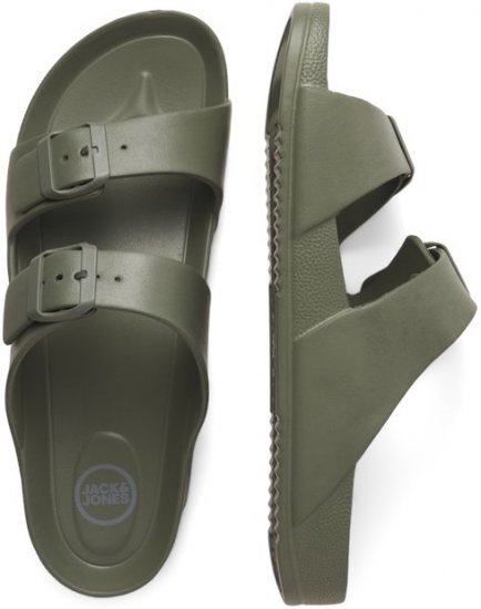 Jack & Jones Croxton Moulded Sandals Khaki - Calzado de hombre 40-52 - Zapatillas de hombre tallas 40-52