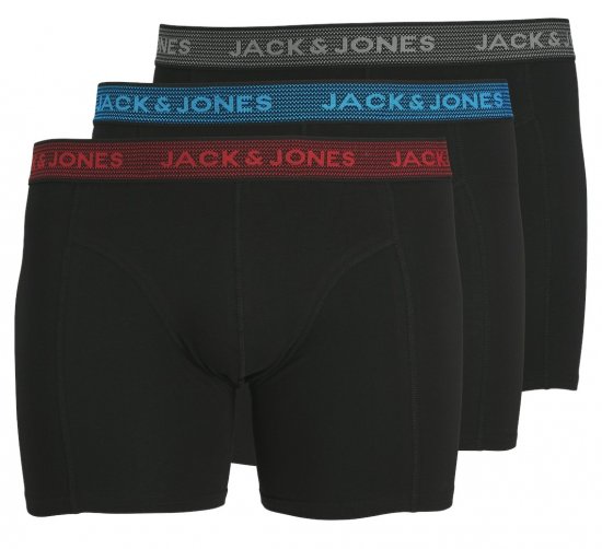 Jack & Jones WAISTBAND Trunks 3-Pack Asphalt - Ropa interior - Ropa interior 2XL-8XL