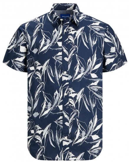 Jack & Jones JORCRAYON AOP Shirt Navy - Camisas - Camisas 2XL-10XL