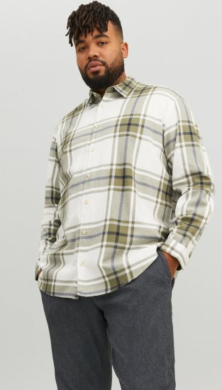 Jack & Jones JORJOSHUA Checked Shirt Dusty Olive - Camisas - Camisas 2XL-10XL