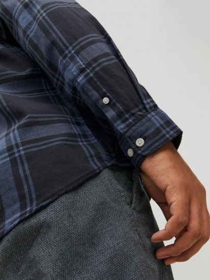 Jack & Jones JORJOSHUA Checked Shirt Navy - Camisas - Camisas 2XL-10XL