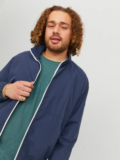 Jack & Jones JORLUKE Light Bomber Jacket Navy - Chaquetas - Chaquetas Tallas Grandes 2XL-8XL