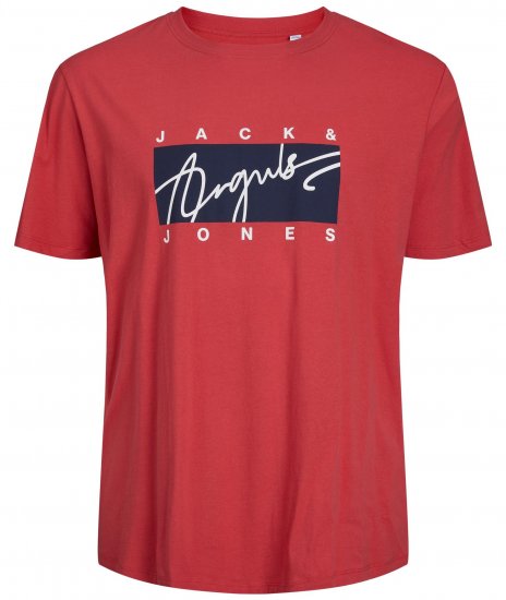 Jack & Jones JORJOSHUA T-shirt Red - Camisetas - Camisetas - 2XL-14XL