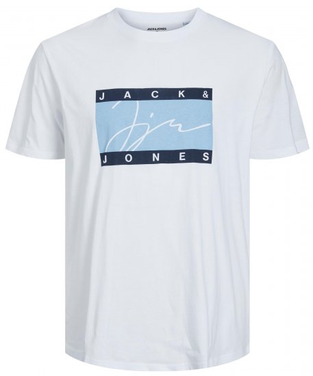 Jack & Jones JORJOSHUA T-shirt Bright White - Camisetas - Camisetas - 2XL-14XL