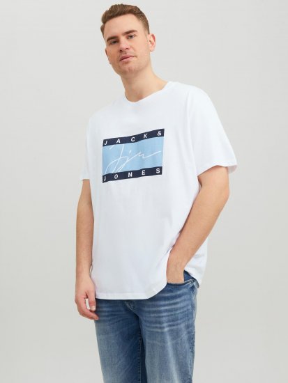 Jack & Jones JORJOSHUA T-shirt Bright White - Camisetas - Camisetas - 2XL-14XL