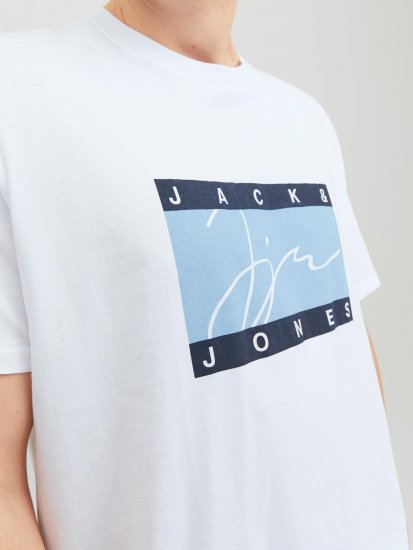 Jack & Jones JORJOSHUA T-shirt Bright White - Camisetas - Camisetas - 2XL-14XL