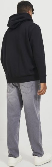 Jack & Jones ESTERBRO Zip Hoodie Black - Sudaderas - Sudaderas 2XL-12XL